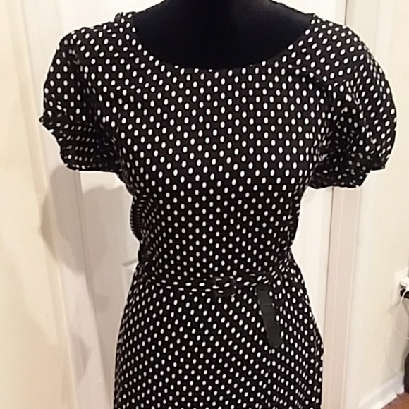 Rabbit Rabbit Rabbit Classic Black and White Midi Dress - Picture 2 of 3